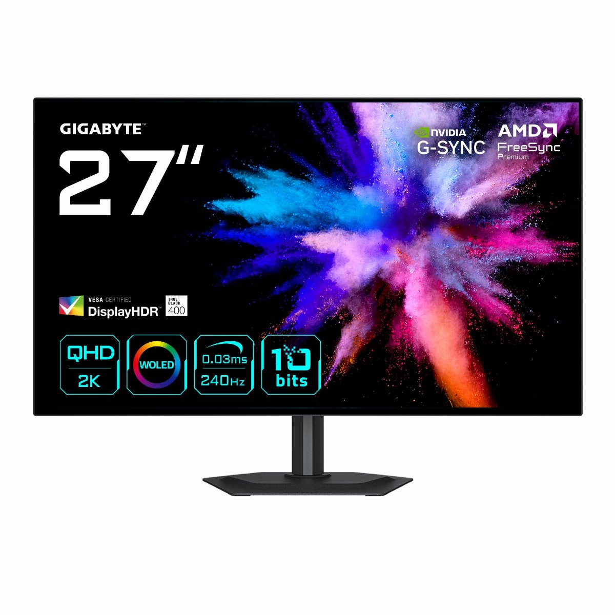 GIGABYTE GO27Q24G Moniteur Gaming OLED 27” 2K QHD - , , 0.03ms, 275
