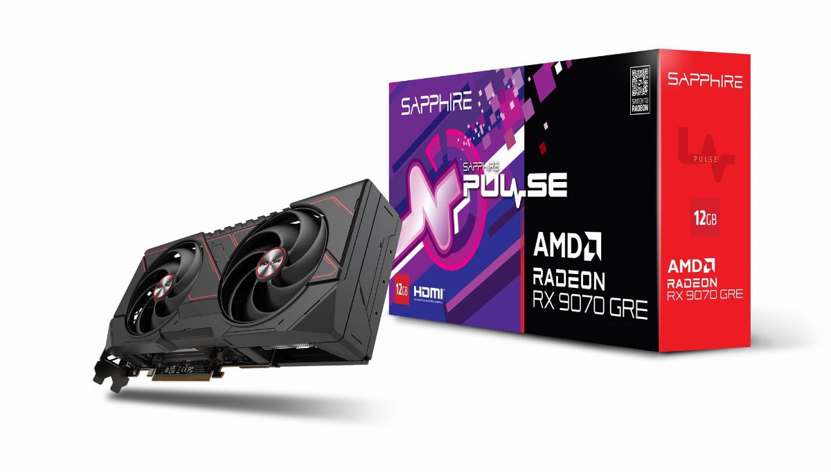 Sapphire Pulse AMD Radeon RX 9070 GRE Gaming OC Carte Graphique 12GB